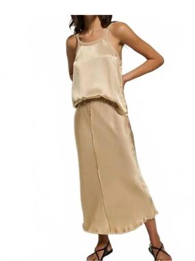 NEW NATION LTD lola seamed skirt in nomad size Small